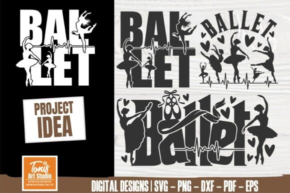 Ballet SVG Cut File: Graphics for Crafts