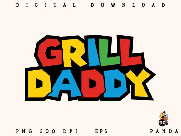 Grill Daddy Retro PNG EPS Design for Crafts & Graphics