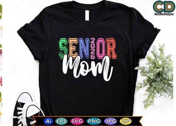 Senior Mom 2026 Graphics for Crafts Projects