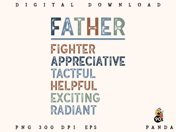 Strong Calm Focused Dad Art: Graphics for Crafts