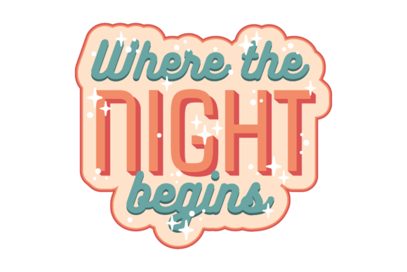 Where the Night Begins: Retro Graphics for Crafts & Content