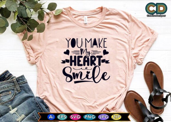 You Make My Heart Smile Free Designs: Graphics for Crafts & Content